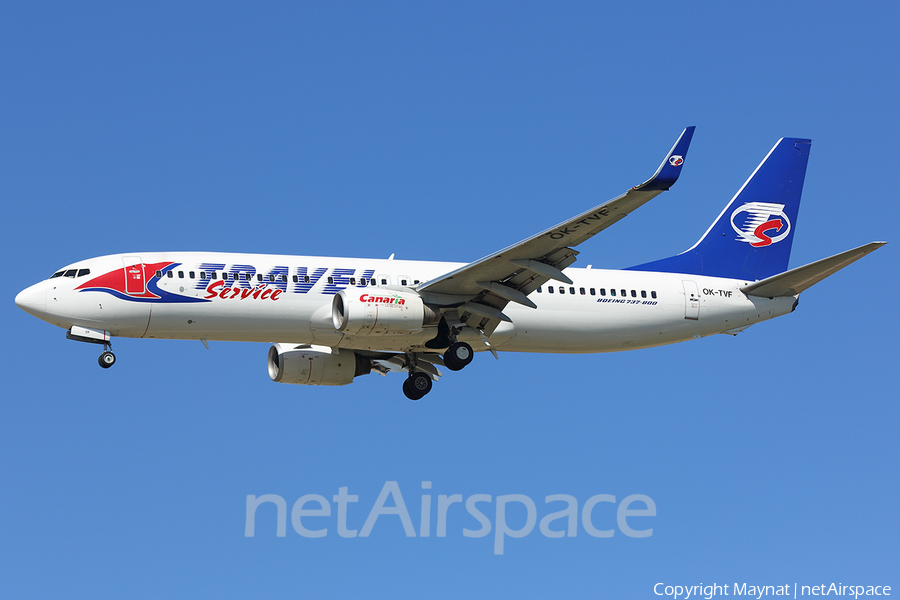 Travel Service Boeing 737-8FH (OK-TVF) | Photo 297716
