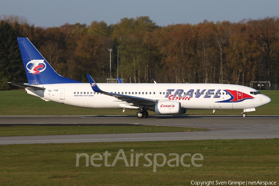Travel Service Boeing 737-8FH (OK-TVF) | Photo 315826
