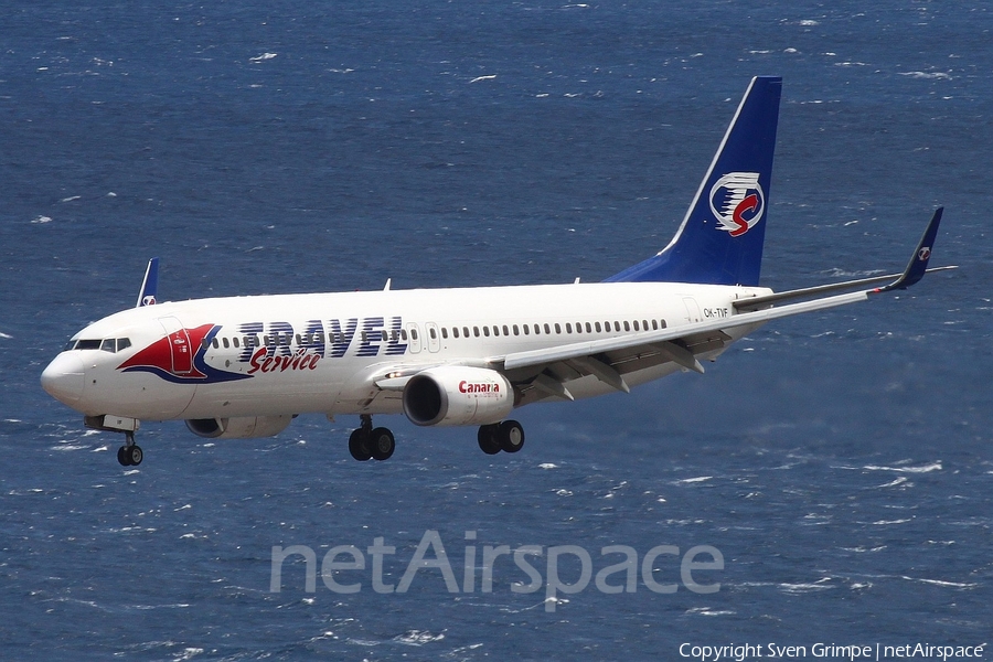 Travel Service Boeing 737-8FH (OK-TVF) | Photo 312373