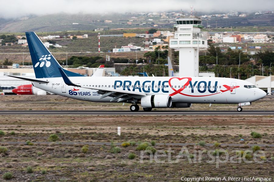 Travel Service Boeing 737-8FH (OK-TVF) | Photo 538612