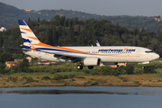 SmartWings Boeing 737-8Q8 (OK-TVH) at  Corfu - International, Greece