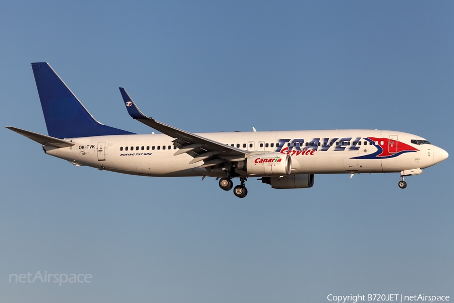 Travel Service Boeing 737-86N (OK-TVK) | Photo 112758