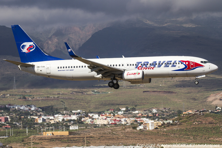 Travel Service Boeing 737-86N (OK-TVK) | Photo 130060