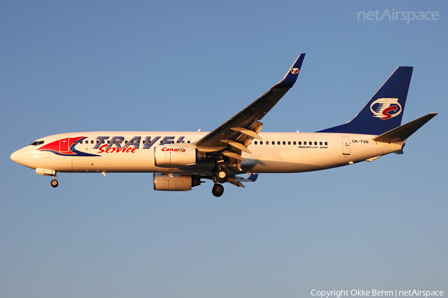 Travel Service Boeing 737-8BK (OK-TVN) | Photo 49046
