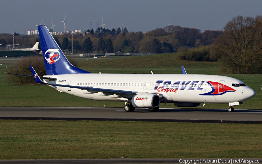 Travel Service Boeing 737-8BK (OK-TVN) | Photo 313026