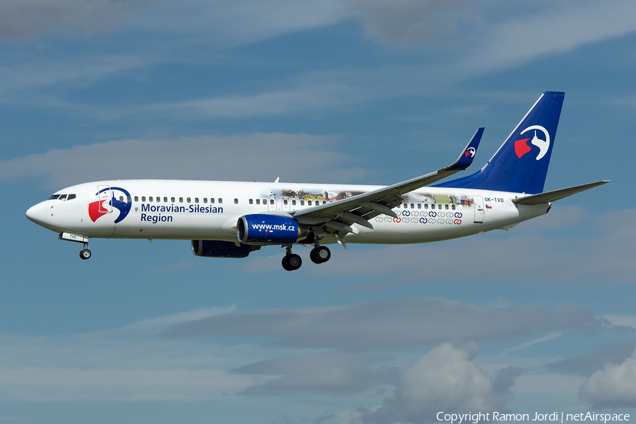 Travel Service Boeing 737-8CX (OK-TVO) | Photo 231298