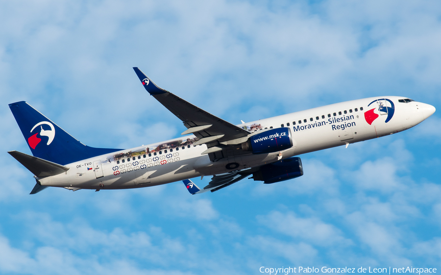 Travel Service Boeing 737-8CX (OK-TVO) | Photo 334532