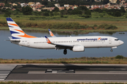 SmartWings Boeing 737-8K5 (OK-TVP) at  Corfu - International, Greece