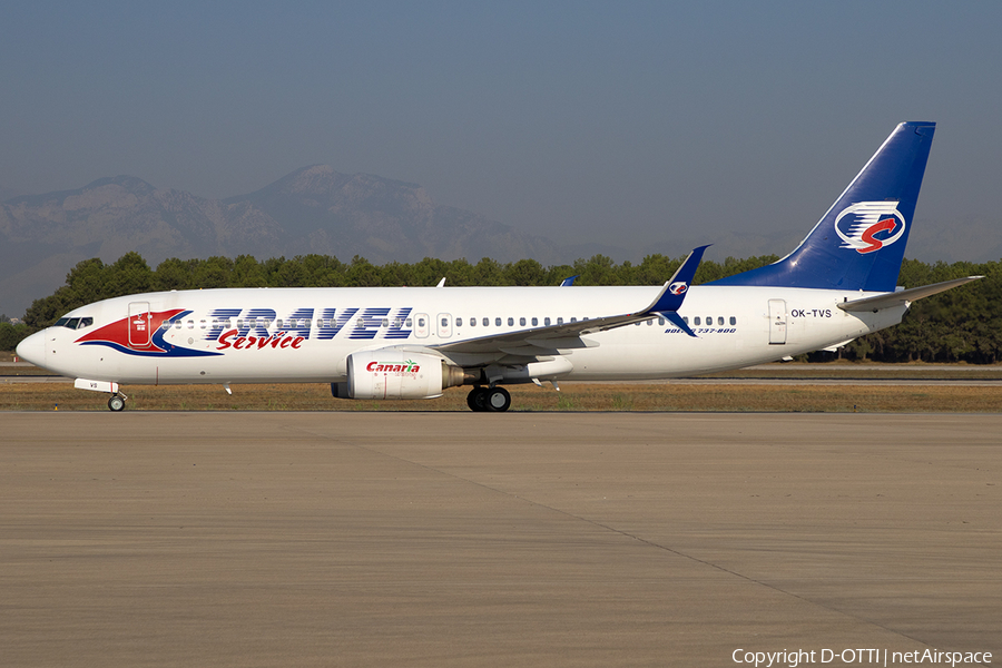 Travel Service Boeing 737-86N (OK-TVS) | Photo 590855