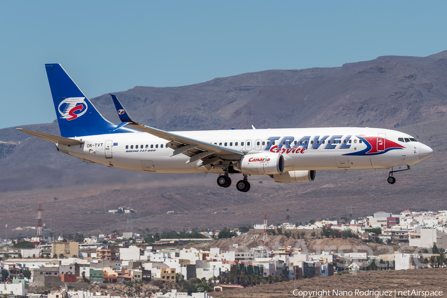 Travel Service Boeing 737-86N (OK-TVT) | Photo 185591