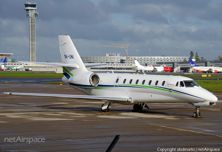 Travel Service Cessna 680 Citation Sovereign (OK-UNI) | Photo 78068