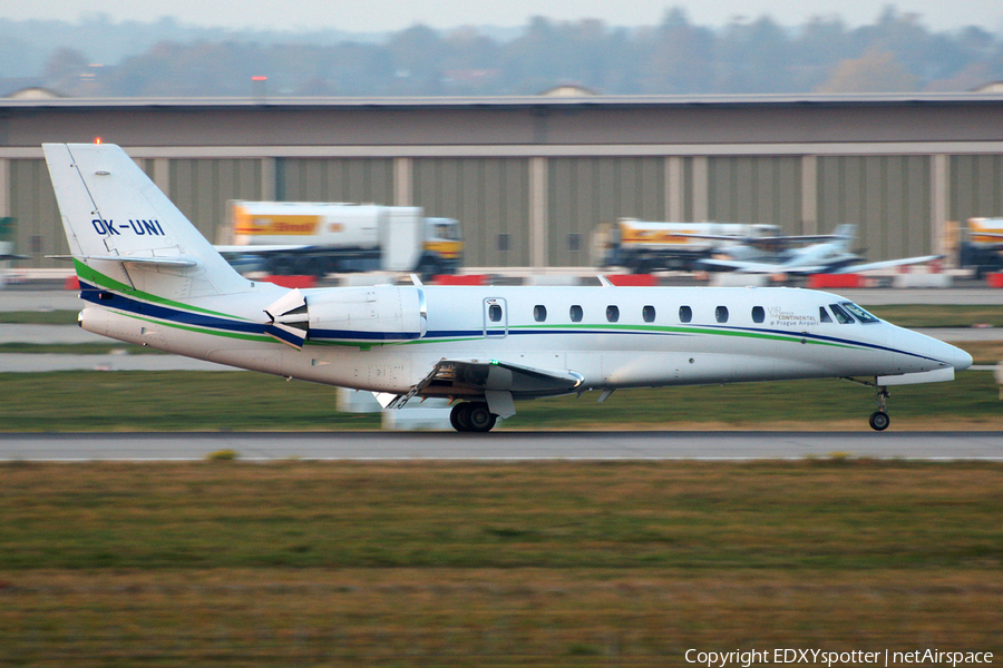 Travel Service Cessna 680 Citation Sovereign (OK-UNI) | Photo 379954