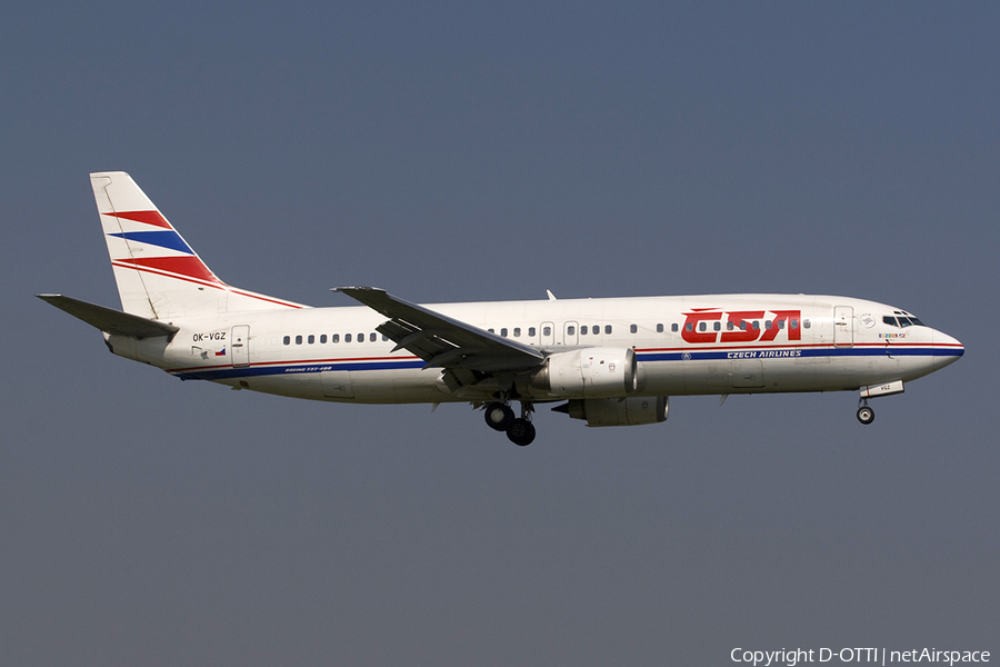 CSA Czech Airlines Boeing 737-4Y0 (OK-VGZ) | Photo 273333