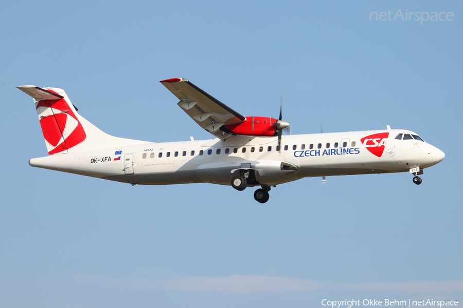 CSA Czech Airlines ATR 72-202 (OK-XFA) | Photo 38691