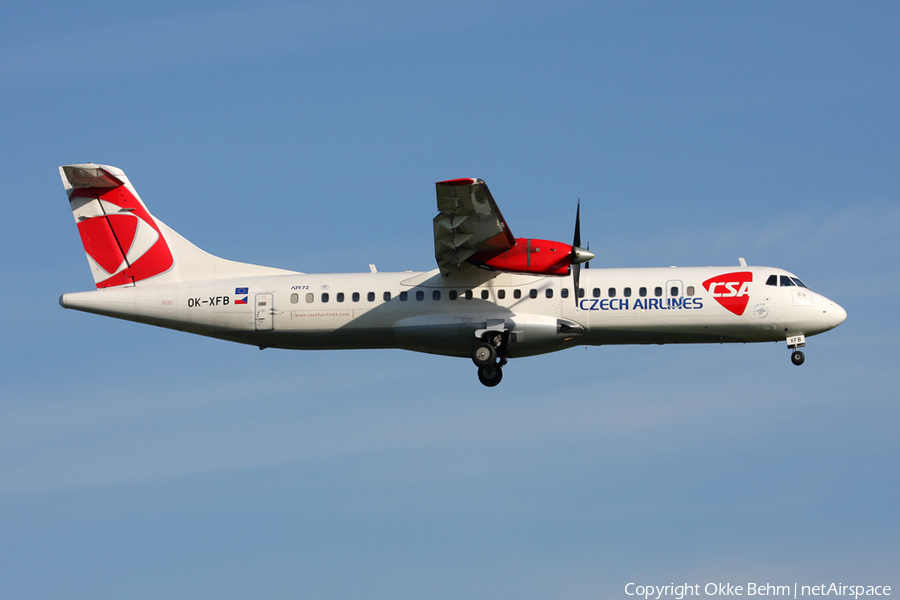CSA Czech Airlines ATR 72-202 (OK-XFB) | Photo 36450