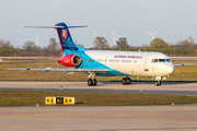 Slovak Government Flying Service Fokker 100 (OM-BYB) at  Berlin Brandenburg, Germany