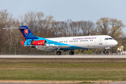 Slovak Government Flying Service Fokker 100 (OM-BYB) at  Berlin Brandenburg, Germany