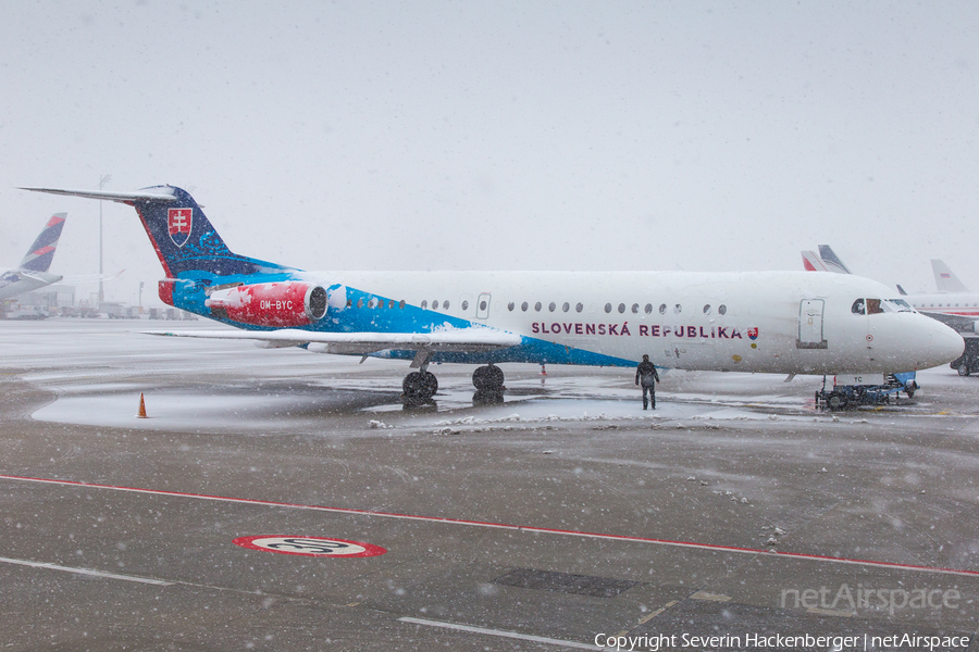 Slovak Government Flying Service Fokker 100 (OM-BYC) | Photo 226108