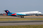 Slovak Government Flying Service Fokker 100 (OM-BYC) at  Prague - Vaclav Havel (Ruzyne), Czech Republic