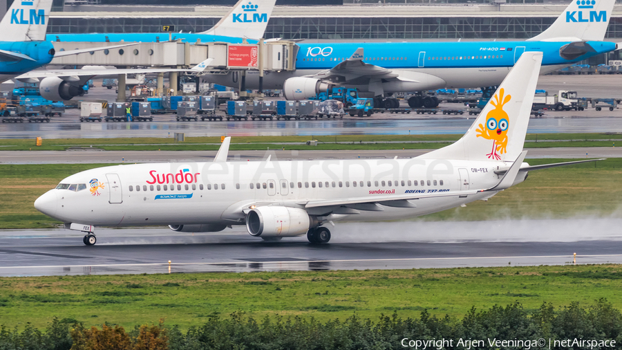 Sun d'Or (Air Explore) Boeing 737-8Q8 (OM-FEX) | Photo 379334