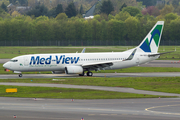 Med-View Airlines Boeing 737-8AS (OM-GEX) at  Dusseldorf - International, Germany