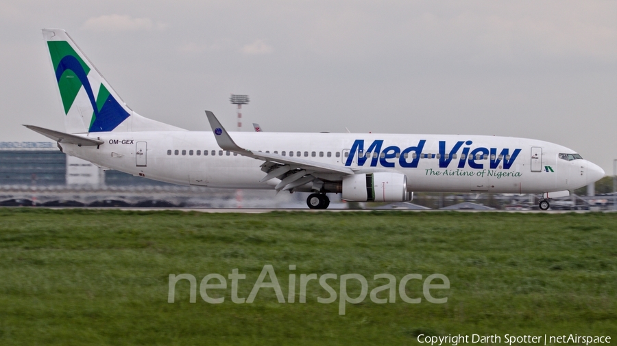Med-View Airlines Boeing 737-8AS (OM-GEX) | Photo 235165