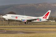 Go2Sky Boeing 737-49R (OM-GTB) at  Glasgow - International, United Kingdom