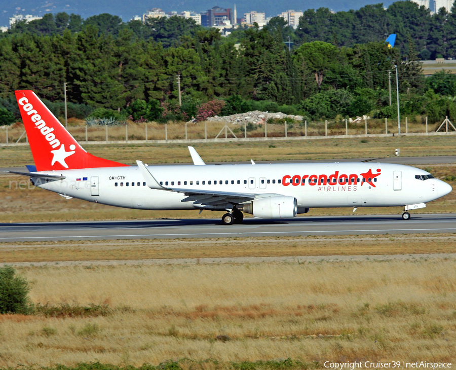 Corendon Airlines Boeing 737-8BK (OM-GTH) | Photo 368335