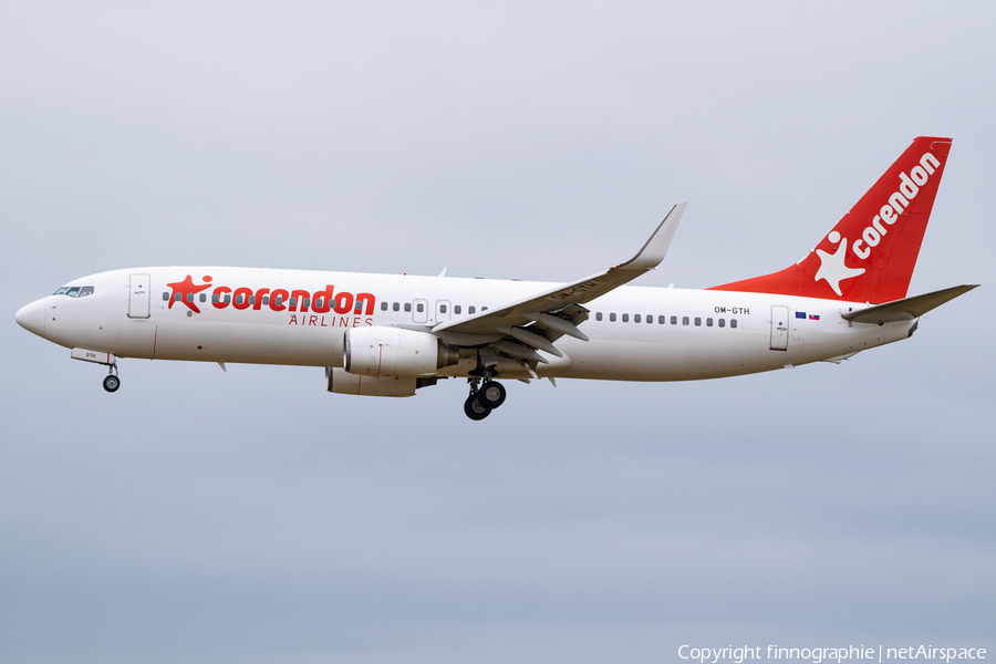 Corendon Airlines Boeing 737-8BK (OM-GTH) | Photo 516697