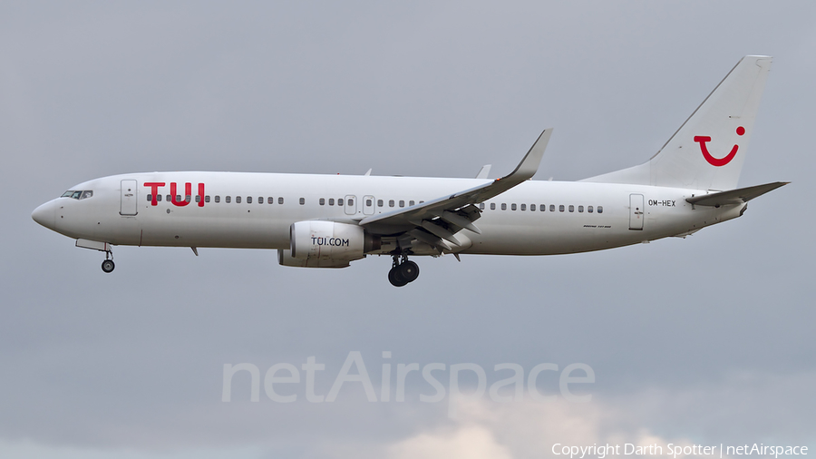 TUI Airlines Belgium (AirExplore) Boeing 737-81Q (OM-HEX) | Photo 356497