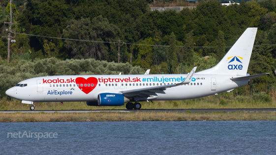 AirExplore Boeing 737-8BK (OM-IEX) at  Corfu - International, Greece