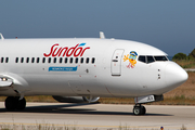 Sun d'Or Boeing 737-8AS (OM-JEX) at  Rhodes, Greece