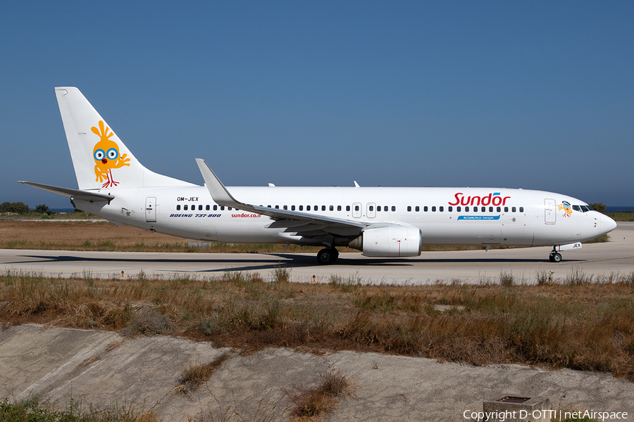 Sun d'Or Boeing 737-8AS (OM-JEX) | Photo 343819