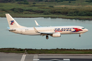 Travel Service Boeing 737-8AS (OM-JEX) at  Corfu - International, Greece