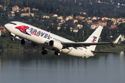 Travel Service Boeing 737-8AS (OM-JEX) at  Corfu - International, Greece