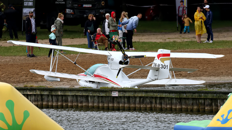 (Private) EDRA Aeronautica Super Petrel LS (OM-M301) at  Giżycko - Niegocin Lake, Poland