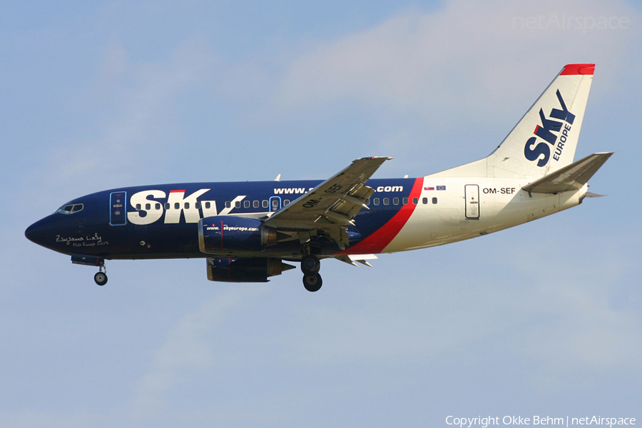 SkyEurope Boeing 737-5Y0 (OM-SEF) | Photo 53344