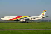 Air Belgium Airbus A340-313E (OO-ABA) at  Amsterdam - Schiphol, Netherlands