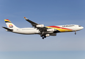 Air Belgium Airbus A340-313E (OO-ABA) at  London - Heathrow, United Kingdom