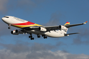 Air Belgium Airbus A340-313 (OO-ABA) at  London - Heathrow, United Kingdom