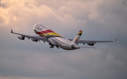 Air Belgium Airbus A340-313E (OO-ABD) at  Dusseldorf - International, Germany