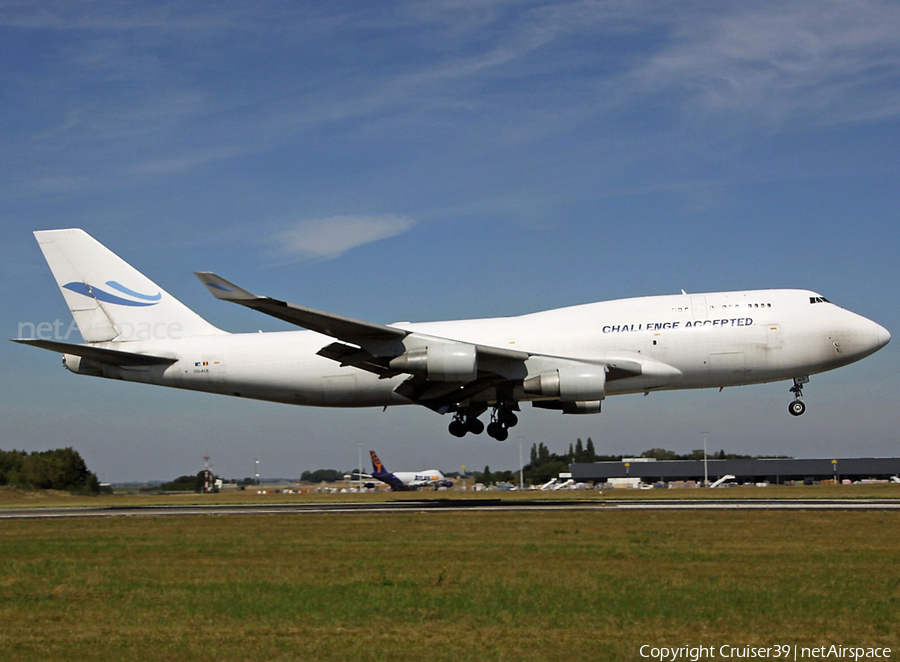 Challenge Airlines Boeing 747-412(BCF) (OO-ACE) | Photo 406444