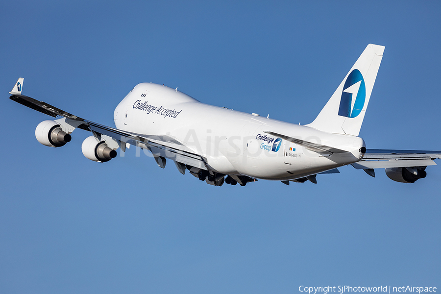 Challenge Airlines Boeing 747-4EV(ERF) (OO-ACF) | Photo 432058