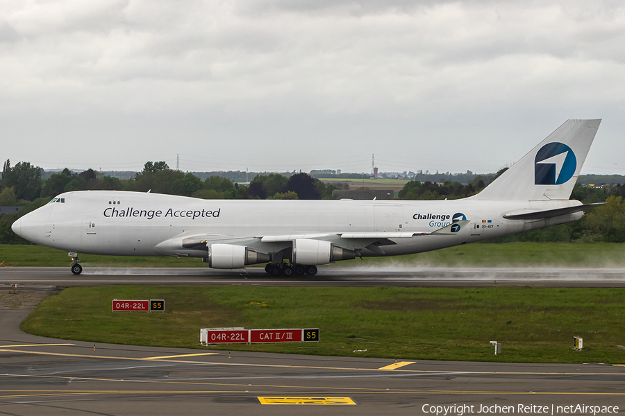Challenge Airlines Boeing 747-4EV(ERF) (OO-ACF) | Photo 451019