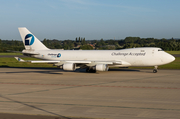 Challenge Airlines Boeing 747-4EV(ERF) (OO-ACF) at  Liege - Bierset, Belgium