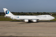 Challenge Airlines Boeing 747-4EV(ERF) (OO-ACF) at  Liege - Bierset, Belgium