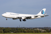 Challenge Airlines Boeing 747-4EV(ERF) (OO-ACF) at  Liege - Bierset, Belgium