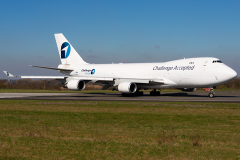 Challenge Airlines Boeing 747-4EV(ERF) (OO-ACF) at  Liege - Bierset, Belgium
