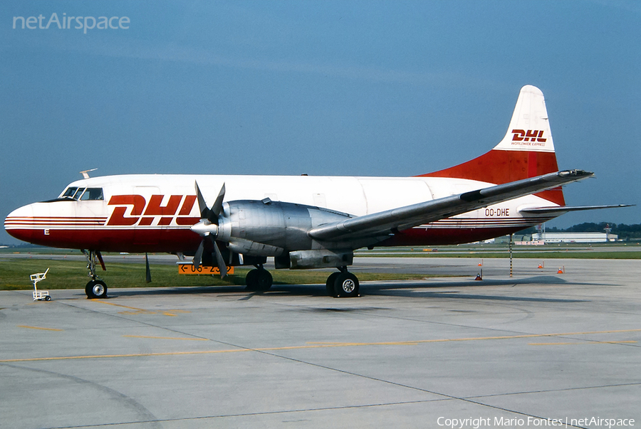 DHL (European Air Transport Brussels) Convair CV-580(F) (OO-DHE) | Photo 82316
