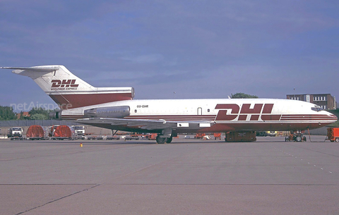 DHL (European Air Transport Brussels) Boeing 727-35(F) (OO-DHR) at  Hamburg - Fuhlsbuettel (Helmut Schmidt), Germany